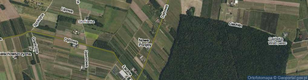 Zdjęcie satelitarne Dębowa ul.